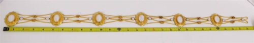 Christian Dior Vintage Gold Weiß Concho Gürtel Gr. 28 cm - Bild 2 von 3