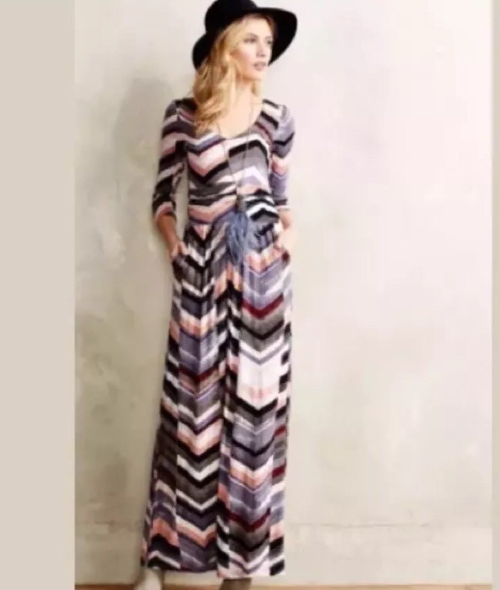48. Anthropologie Maeve & 039;Novela& 039; Bohemian Maxi Dress Boho Stretch Jersey xs New 48. Anthropologie Maeve & 039;Novela& 039; Bohemian Maxi Dress Boho Stretch Jersey xs New