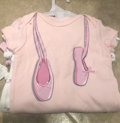 Little Treasure Baby Girl Cotton Bodysuits 3pk, Tutu Cute Sz XL 9-12 Months NW - Picture 3 of 3
