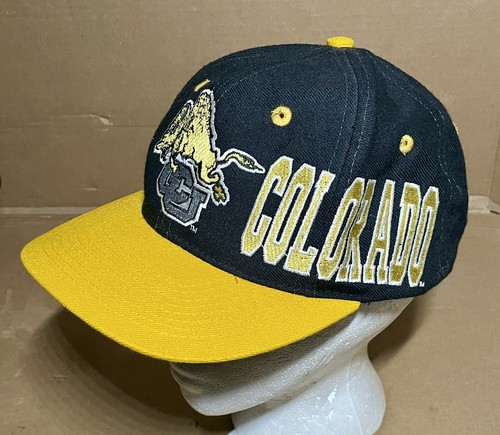 VINTAGE 90s UNIVERSITY OF COLORADO BUFFALOES HAT APEX SNAPBACK CAP FOOTBALL NCAA - Picture 1 of 6