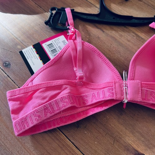 All Sorts Sport Bralette Crop Tops x 2 Size 8-10 Kid Girls Pink Bra Running #1 - Picture 7 of 12