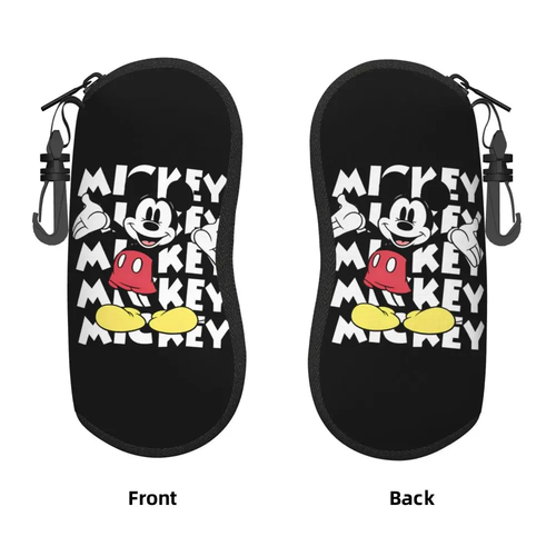 MICKEY MOUSE BRILLENETUI WEICHSCHAUM NEOPREN MIT SICHEREM SCHLÜSSELANHÄNGER & REISSVERSCHLUSS - Bild 13 von 42