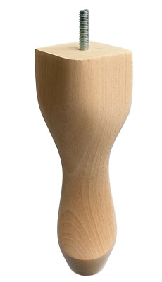 Höhe 200 Möbelfüße Möbelfuß Schrankfüße Schrankfuß Holz Buche - BUCHE