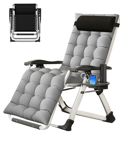 Comfort Zero Gravity Reclinable Acolchado Plegable Jardín para Camping al Aire LibreSilla Reclinable - Imagen 47 de 76