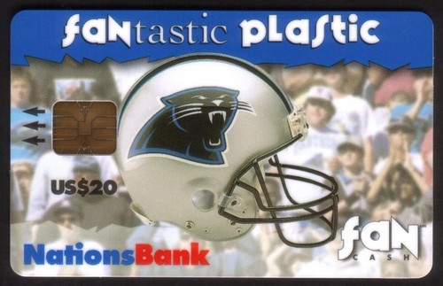 $2,$20. 1996-1997 Season: Carolina Panthers Helmet & Stadium 2 Card Bank Card - Picture 3 of 5