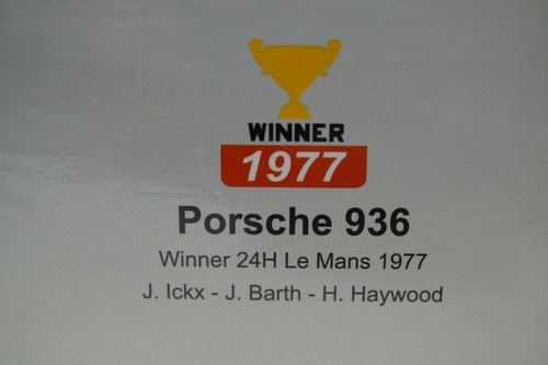 Porsche 936 LeMans Winner 1977 #4 Ickx - Barth Haywood 1/18 - Picture 5 of 5