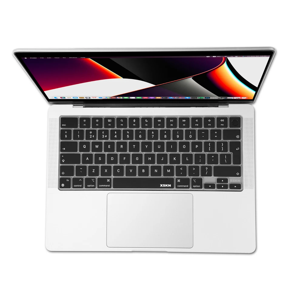 XSKN Silicone Keyboard Cover for 2022+ Macbook Air 13.6/15.3 M2 M3 M4 EU Version - Image 3 of 4