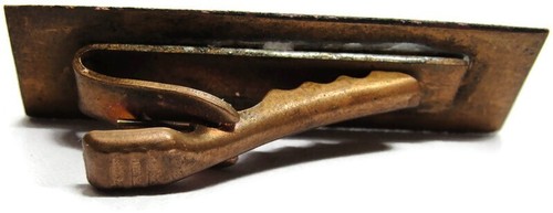 Purple Enamel Copper Neck Tie Clip Clasp - Picture 5 of 9
