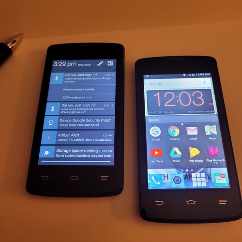 ZTE (2 Phones) Quest N817 4GB Black Cell Phone Assurance Wireless eBay