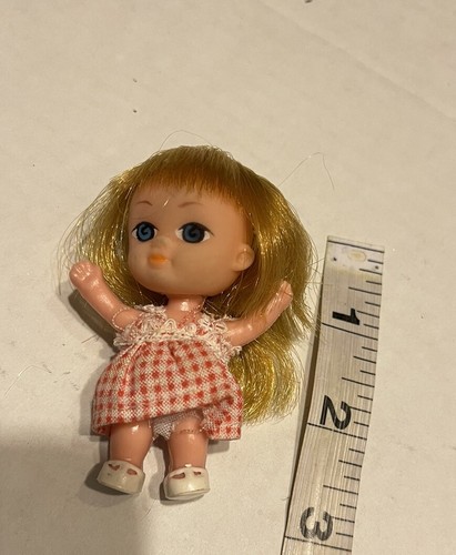 Vintage Liddle Kiddle Clone Chubby Doll & Outfit Preowned Red Hair - Picture 9 of 9