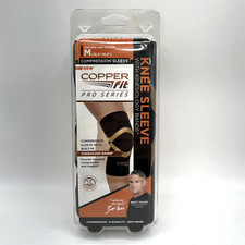Copper Compression Knee Sleeve PRO SERIES Built In Kinesiology Bands