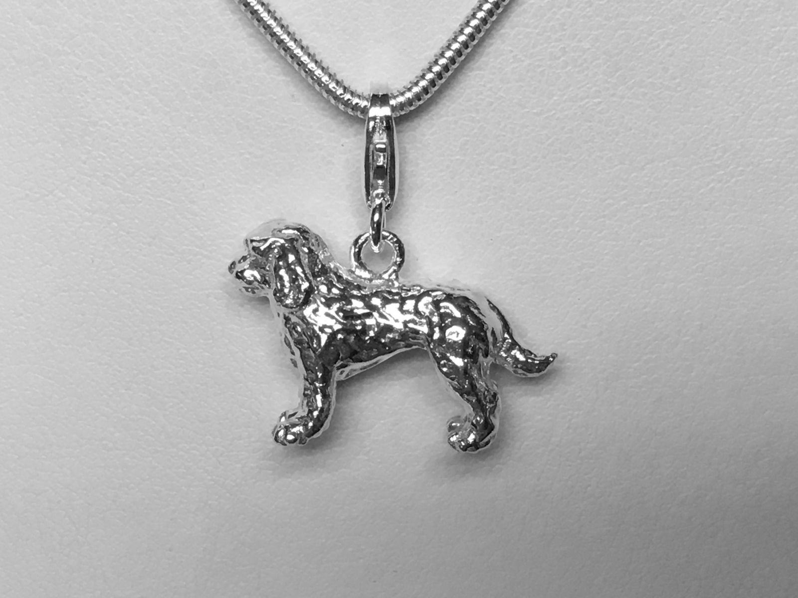 argentoo Sterling Cockapoo Cockapoo Cockapoo Ciondolo con catena 52bb18 argentoo Sterling Cockapoo Cockapoo Cockapoo Ciondolo con catena 52bb18