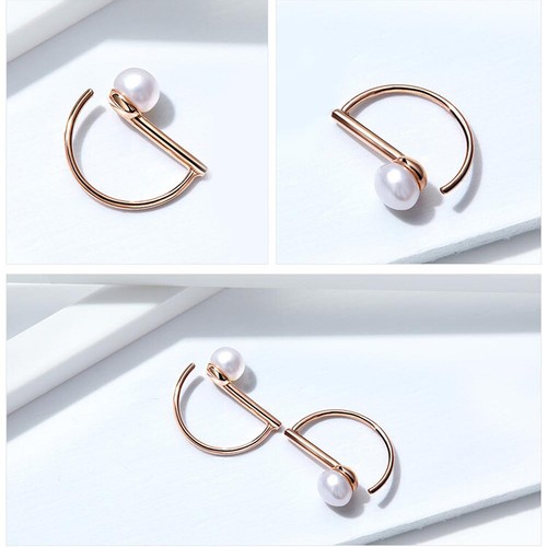 Voroco Plata de Ley 925 La Perla Nuevos Pendientes Dije Para Mujer Nueva Joyería - Imagen 7 de 11