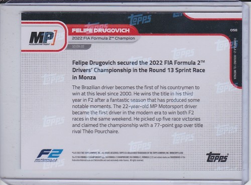 Topps Now - 2022 Formula 1 F1 Trading Card Selection - Picture 58 of 78