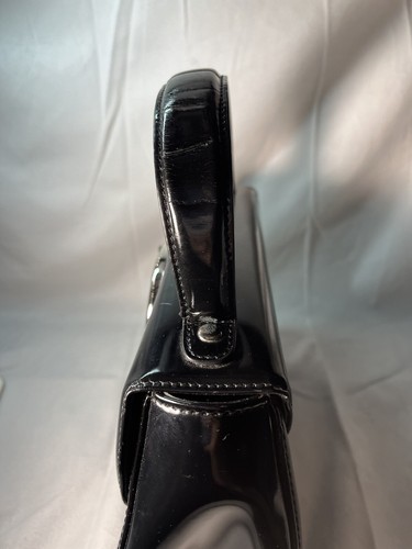 Cartier Panthere Handbag Silver Hardware Black Leather Bag Authentic - Picture 11 of 24