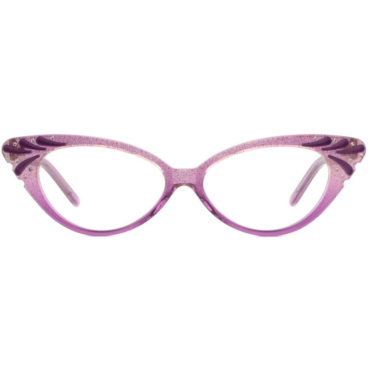 Acetate Full-Rim Frame with Spring Hinges Women's cat-eye