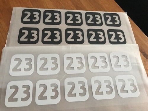 numéros patchs flocages thermocollants planches pour short