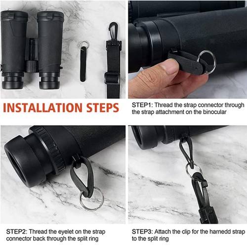 Adjustable Binoculars Harness Strap Dual Camera Harness Professional SLR DSLR - Picture 11 of 12