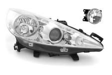 Scheinwerfer Halogen Haupt passend für Peugeot 207 02/ 06- H1 H7 H7 Re. + Nebel.