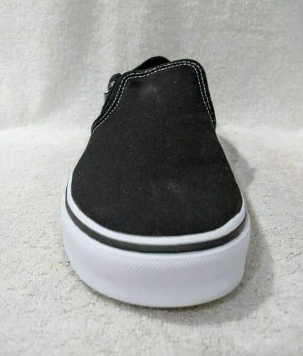 Zapatos de skate Vans Asher de lona negros/blancos para hombre - tallas surtidas nuevos con caja - Imagen 4 de 7