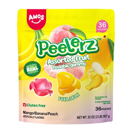 Amos Peelerz Gummy Assorted 2lbs, NO SHIP TO CA - Bild 1 von 5