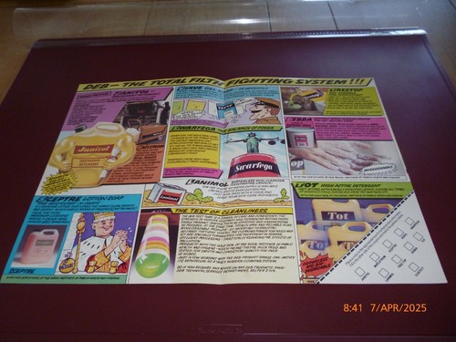 DEB CLEANING PRODUCTS JANITOL, SCEPTRE, SWARFEGA, LANIMOL LEAFLET/PAMPHLET *RARE - Picture 3 of 5
