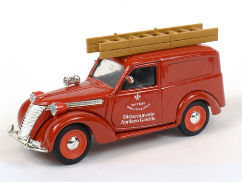 Brumm Fiat 1100E Furgone Fire engine 1949-53 1:43 scale diecast #R178 new in box - Picture 6 of 14