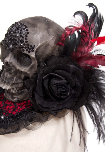RQ-BL RED QUEEN'S BLACK LEGION SKULL HEADPIECE GOTHIC 1033 NEW - Picture 4 of 12