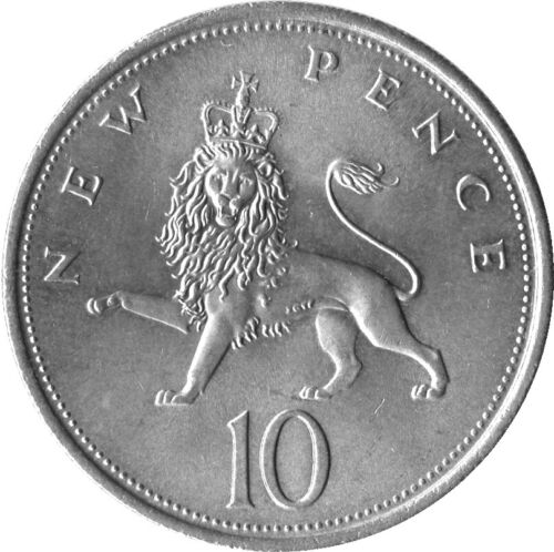 10p monete da dieci pence a prova e mazzo a scelta anno e grado GRANDE 1968-1992 28,5 mm - Foto 6 di 28