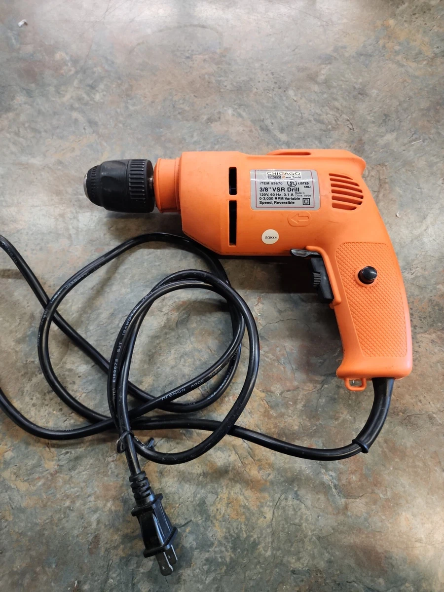 Chicago electric 2024 corded drill