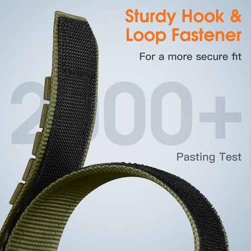 Rugged Nylon Sport Watch Band Strap For Garmin Fenix 8 7 7X 6 6XPro 5X Quick Fit - Zdjęcie 6 z 16