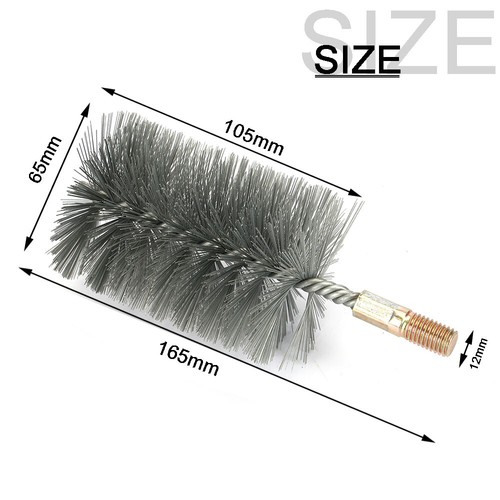 18~75mm Steel Wire Round Tube Pipe Cleaning Brush Polishing Cylinder Round Brush - Bild 14 von 15