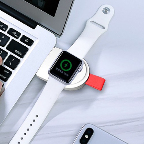 ABS + PC Lekka magnetyczna bezprzewodowa ładowarka USB do zegarka iWatch serii 2/3/4 j - Zdjęcie 3 z 14