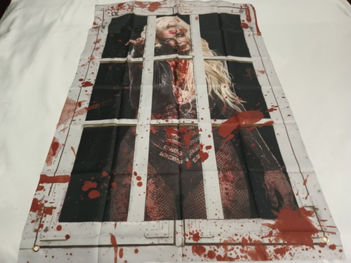 Halloween Decor Blood Woman Curtain Cover Scary Hanging Window Decor 47"X31.5" - Picture 9 of 17