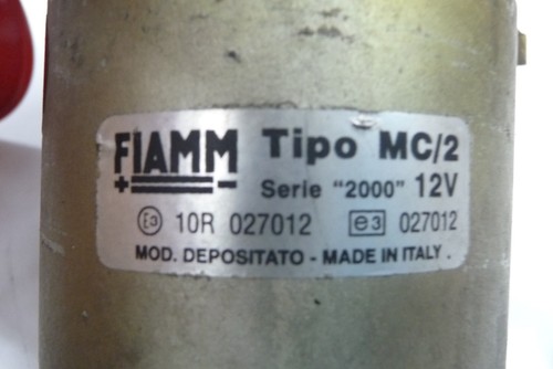 Ferrari Lamborghini Maserati Fiamm Dual Air Horn 12V MC/2 Tipo Serie "2000" OEM - Picture 8 of 9