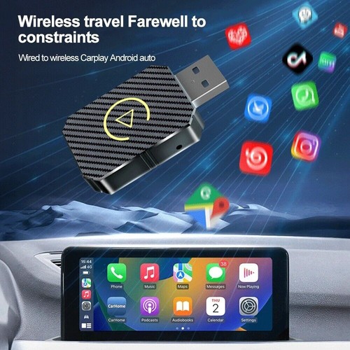2 in1 Wireless Carplay Android Auto Adapter WiFi BT Auto Connect USB Dongle AU - Picture 6 of 11