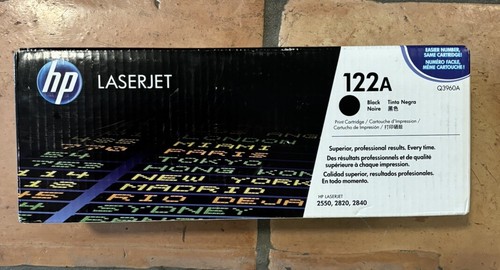 Genuine HP 122A Q3960A Black Toner Cartridge HP LaserJet 2550, 2820, 2840 NEW