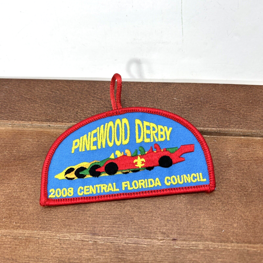 2008 Central Florida Council Pinewood Derby Race Cars Patch