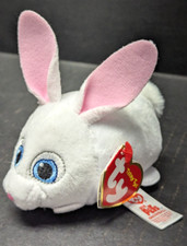 Teeny Tys  SNOWBALL Secret Life of Pets 4" Stackable Bunny Plush NWT