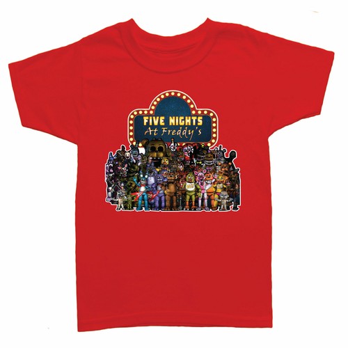 MAGLIETTA DA GIOCO PER ADULTI FIVE NIGHTS AT FREDDY'S - UNISEX BAMBINI FNAF HORROR - Foto 9 di 9