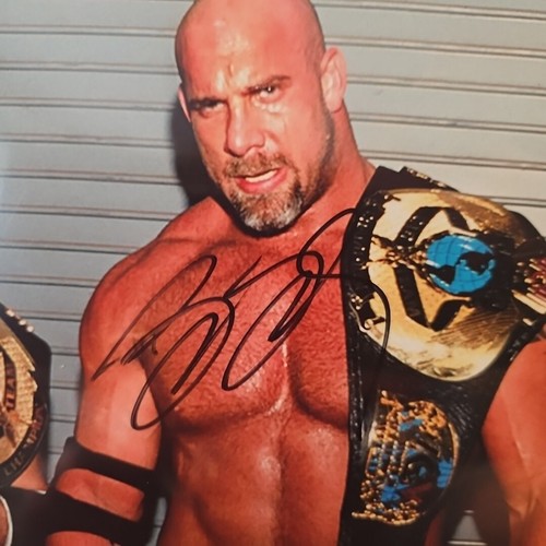 Incredible WCW Rivals Goldberg Bret Hitman Hart Dual Signed 8x10 Photo JSA Cert - Picture 3 of 8