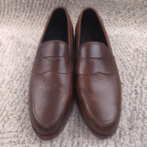 Allen Edmonds Wooster Street Loafers Mens Size 9 D Slip On Brown Leather Penny - Picture 3 of 15