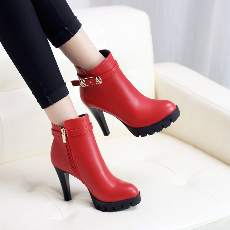 Mujer para Tacones Altos Tacones Tacones Altos de aguja Hebilla botas al Tobillo Zapatos Plataforma Cuero Club nocturno 0b636c Mujer para Tacones Altos Tacones Tacones Altos de aguja Hebilla botas al Tobillo Zapatos Plataforma Cuero Club nocturno 0b636c
