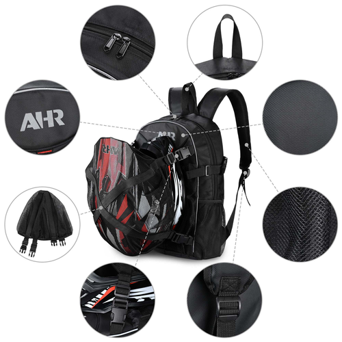 HA-01 Motorcycle Helmet Bag Waterproof Large Capacity Backpack Storage Helmet Ho - Picture 11 of 12