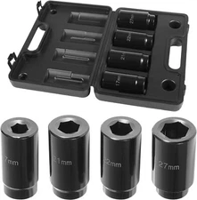 17/21/22/27mm Harmonic Balancer Socket Crank Bolt Socket Removal Tool 1/2"Drive