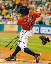 TONY KEMP  HOUSTON ASTROS   ACTION SIGNED 8x10