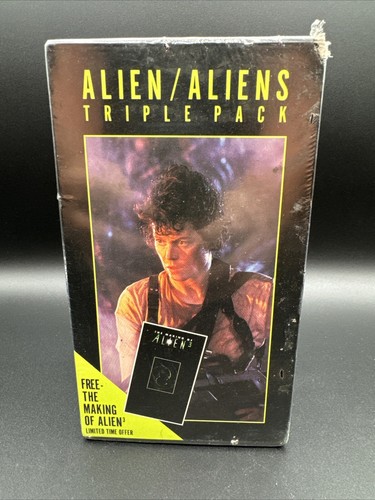 Alien/Aliens Collectors Edition (VHS, 1992, 3-Tape Set) New Sealed - Picture 1 of 8
