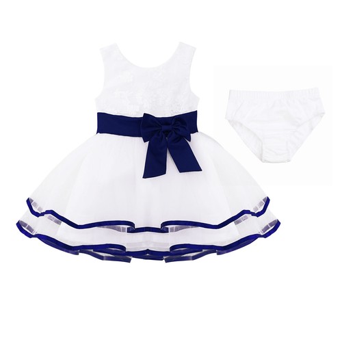 Baby Mädchen Taufkleider Blume Taufe Geburtstag Fest Kleid Hochzeit Partykleid - Bild 52 von 62