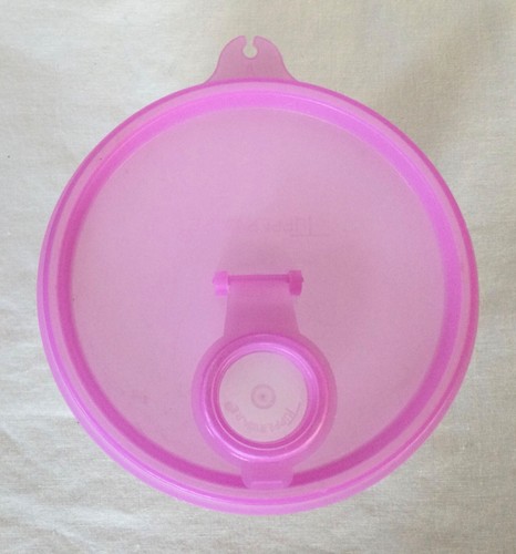 Tupperware #148 Small Sheer Wonderlier Storage Container Pink Pour Spout Lid - Bild 6 von 7