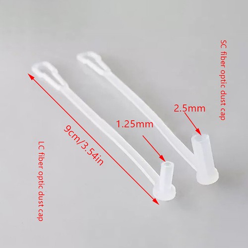 50pcs LC Dust Cap Long Tail For Optical Fiber Jumper Patchcords 1.25/2.5mm - Zdjęcie 3 z 14